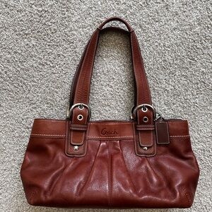 Vintage Coach SOHO Brown Leather Handbag K0973-F13732